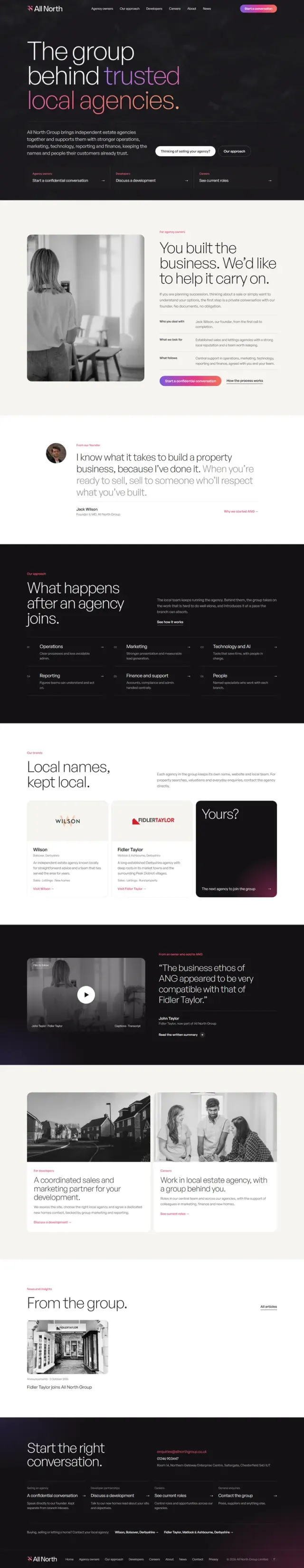 All North Group website