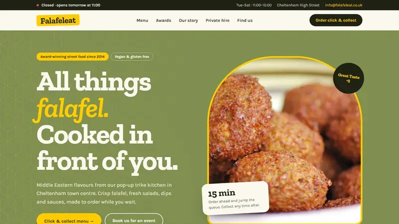 The new Falafeleat homepage