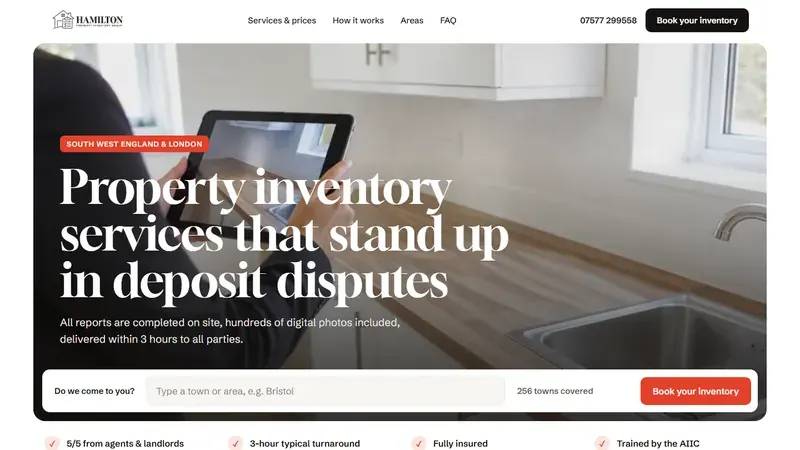 The new Trust Inventory homepage