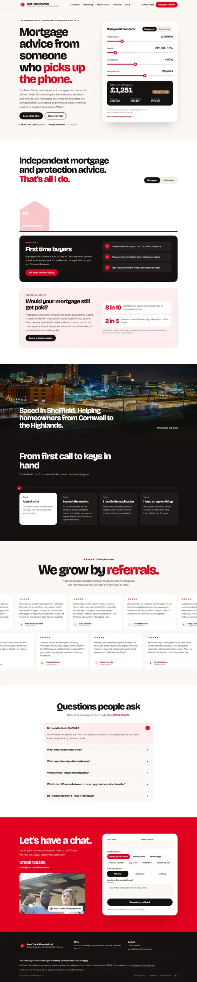 Fast Track Financial website