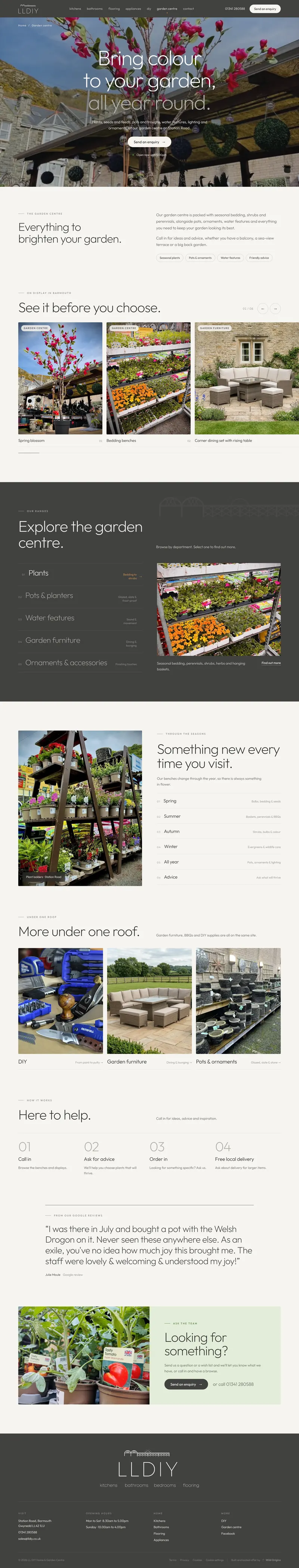 The LL DIY garden centre page